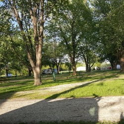 Galesburg East Campground - Looking out at the campground