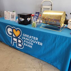 Pne Forum - Food bank donation table