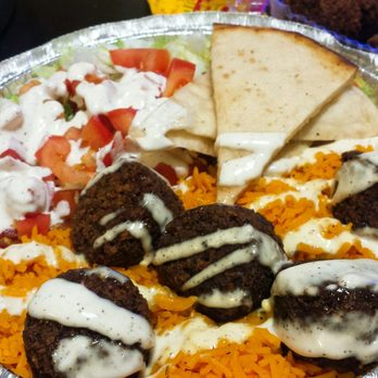 The Halal Guys - Falafel platter. - Halal Near Me - Tempe, Arizona The Halal Guys - Falafel platter. - Halal Near Me - Tempe, Arizona