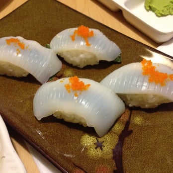 ShoMi - Ika (squid) Nigiri - Japanese Near Me - Stockton, California ShoMi - Ika (squid) Nigiri - Japanese Near Me - Stockton, California