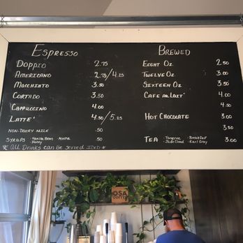 Osa Coffee Roasters - Menu - Coffee Roasteries Near Me - Nashville, Tennessee