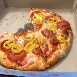 Stefano's Pizzeria - Personal pizza  with pepperoni and banana peppers