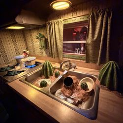 The Real Unreal - Meow Wolf - Camper van kitchen