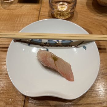 Osho Omakase - shima aji with yuzu kosho - Sushi Bars Near Me - Dallas, Texas