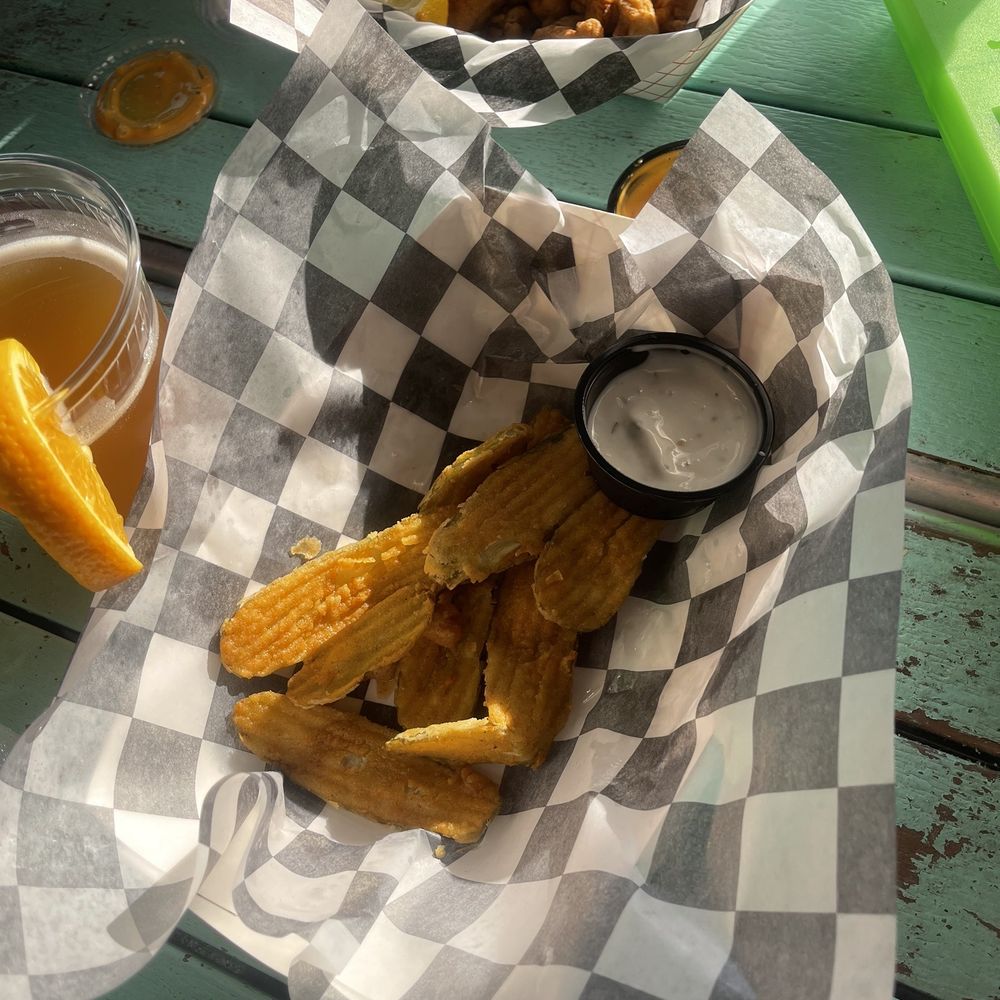 Windjammers on the Pier - Fried pickles - Seafood Near Me - Navarre, Florida Windjammers on the Pier - Fried pickles - Seafood Near Me - Navarre, Florida