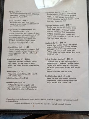 Menu photo 1 Starliner Diner Hilliard, OH