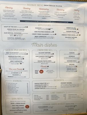 Menu photo 3 Les Mordus Quebec City, QC Menu photo 3 Les Mordus Quebec City, QC