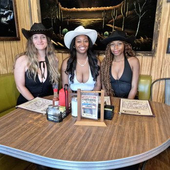 JT Country Kitchen - Happy Cowgirls enjoying the ambiance and Joshua Tree! - Breakfast & Brunch Near Me - Joshua Tree, California