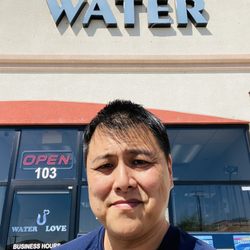 Water U Love - My bug head and the store's sign.