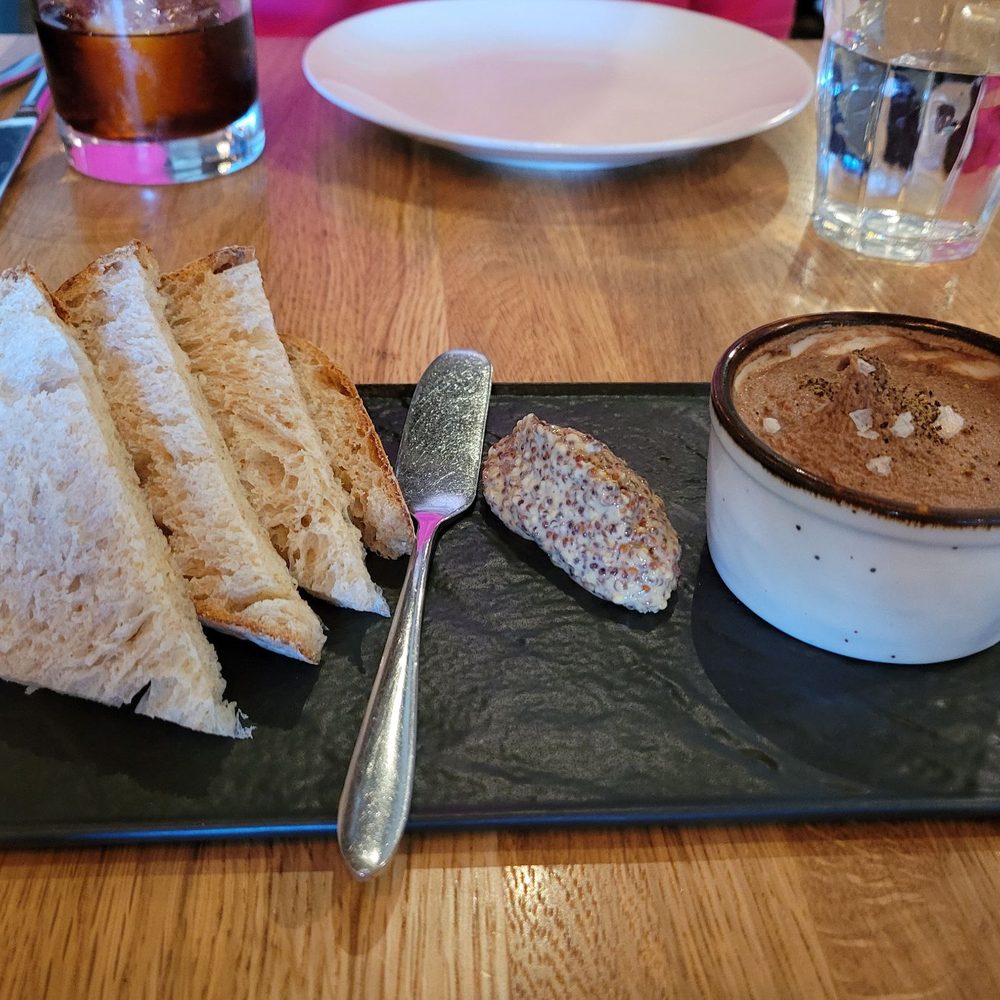 Chicken liver mousse is fantabulous! Chicken liver mousse is fantabulous!