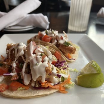 Flat Iron Grill - Baja Fish Tacos*
beer battered rockfish tacos, coleslaw, pico de gallo, lime cream, corn tortillas - Steakhouses Near Me - Issaquah, Washington Flat Iron Grill - Baja Fish Tacos*
beer battered rockfish tacos, coleslaw, pico de gallo, lime cream, corn tortillas - Steakhouses Near Me - Issaquah, Washington