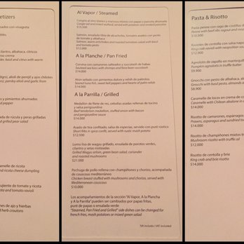 Senso - Menu - Italian Near Me - Santiago, RM Senso - Menu - Italian Near Me - Santiago, RM
