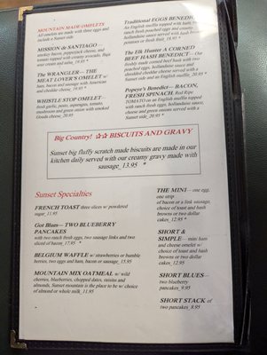 Menu photo 8 Sunset Cafe & Loose Wolf Saloon Cle Elum, WA
