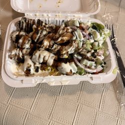 Touch of Mediterranean - Chicken kabob entree