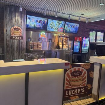 Lucky's - View from high tops. Clean counters - Hot Dogs Near Me - Las Vegas, Nevada Lucky's - View from high tops. Clean counters - Hot Dogs Near Me - Las Vegas, Nevada