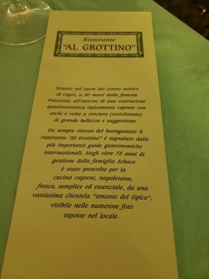 Menu photo 2 Al Grottino Capri, NA Menu photo 2 Al Grottino Capri, NA