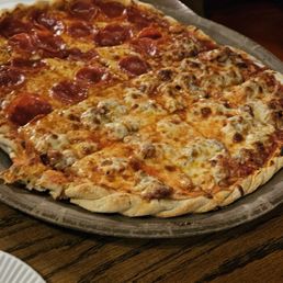Half sausage half pepperoni Half sausage half pepperoni