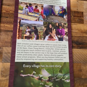 Kamson Coffee - Board posters about their coffee - Coffee & Tea Near Me - San Rafael, California