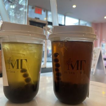 M Tea - Jasmine Green Tea and Rose Oolong Tea - Desserts Near Me - Long Island City, New York M Tea - Jasmine Green Tea and Rose Oolong Tea - Desserts Near Me - Long Island City, New York