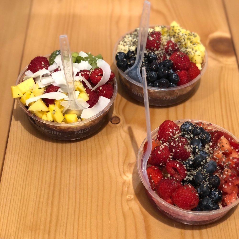 V.O.T., a Tequesta Dragon, and a Calypso with açaí instead of yogurt.
