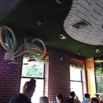 Brownstone Pancake Factory - LOVE the decor. The upside down ceiling is too cool! - Breakfast & Brunch Near Me - Edgewater, New Jersey