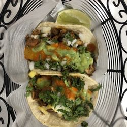 La Fonda St - Boston - Al pastor chicken and pork tacos