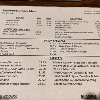 Fernwood Restaurant - September 2025 - American Near Me - West Hartford, Connecticut Fernwood Restaurant - September 2025 - American Near Me - West Hartford, Connecticut