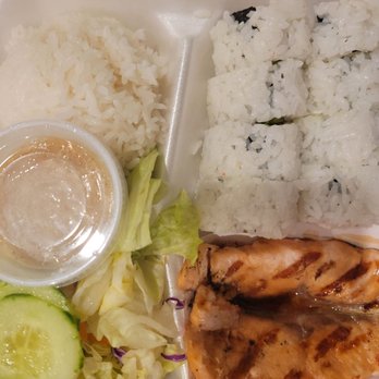Ichiban Sushi - Salmon teriyaki, California rolls, salad - Sushi Bars Near Me - Rocklin, California Ichiban Sushi - Salmon teriyaki, California rolls, salad - Sushi Bars Near Me - Rocklin, California