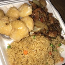 Stirfry 88 - Honey walnut shrimp (without walnuts) & Hibachi Chicken