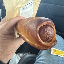 QuikTrip - Bratwurst on a pretzel bun