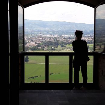 San Francesco - In the town is a public bathroom and this the view from the men's bathroom!! Not in the restaurant but near by, had to share in case to go. - Venues & Event Spaces Near Me - Assisi, PG