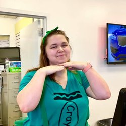 Volvo Volkswagen of Lebanon - Our amazing Service Adviser Sonya! She's the best green crayon