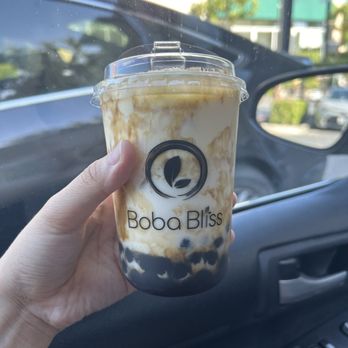 Boba Bliss - Creme Brulee Pearl Latte - Bubble Tea Near Me - Mountain View, California