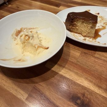 Charlatam - Flan with the homemade ice cream - Latin American Near Me - Miami, Florida