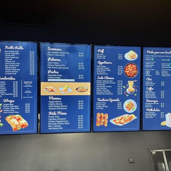 Chai & Kathi Roll Lounge - Menu - November 2024 - Comfort Food Near Me - Indianapolis, Indiana