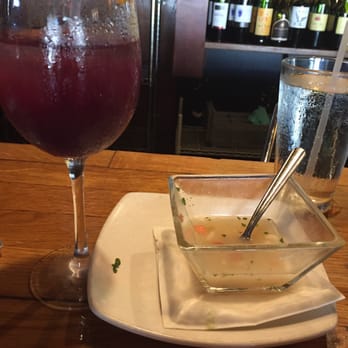 Cafe Verde - Ceviche broth and "sangria". - Imported Food Near Me - New Smyrna Beach, Florida