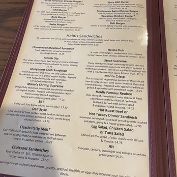 Heidi's Of Gresham - Menu - American Near Me - Gresham, Oregon