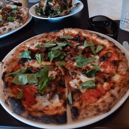 Margherita with mushrooms. Margherita with mushrooms.