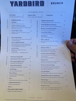 Menu photo 8 Yardbird Denver, CO Menu photo 8 Yardbird Denver, CO