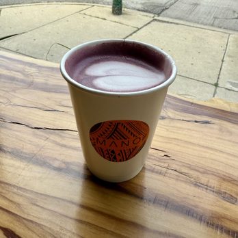 Mano Modern Cafe - Ube latte - Filipino Near Me - Chicago, Illinois