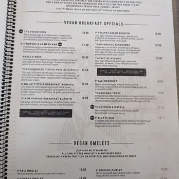 Millie's Cafe - Pasadena - Vegan menu - Breakfast & Brunch Near Me - Pasadena, California