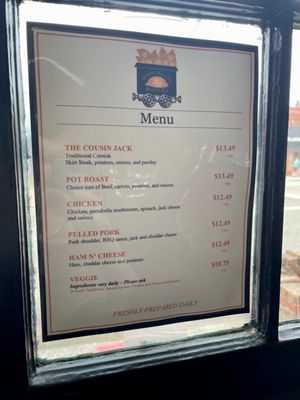 Menu photo 7 Grass Valley Pasty Grass Valley, CA