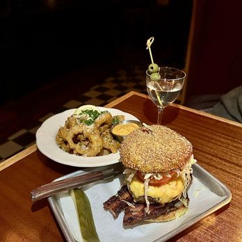 Jr and Son - Burger with Rings - Italian Near Me - Brooklyn, New York
