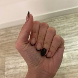 Black French tip