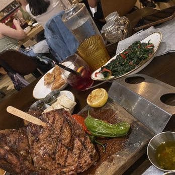Gaucho Grill Argentine Steakhouse - Tomahawk and spinach, great combo! - Steakhouses Near Me - Pasadena, California Gaucho Grill Argentine Steakhouse - Tomahawk and spinach, great combo! - Steakhouses Near Me - Pasadena, California