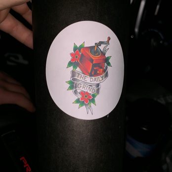 The Daily Grind - a sticker on a bottle - Coffee & Tea Near Me - Sheridan, Wyoming The Daily Grind - a sticker on a bottle - Coffee & Tea Near Me - Sheridan, Wyoming