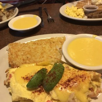 Huckleberry's - Shrimp avocado omelette with hollandaise - Breakfast & Brunch Near Me - Modesto, California Huckleberry's - Shrimp avocado omelette with hollandaise - Breakfast & Brunch Near Me - Modesto, California