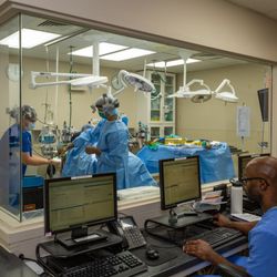 Animal Medical Hospital & Urgent Care - A look into our surgery suite with Dr. Ritter about to perform a TPLO on a patient.