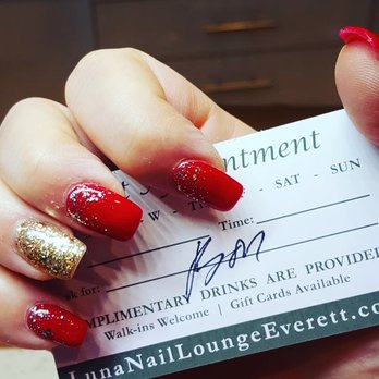 Luna Nail Lounge - My holiday nails by Bon - Permanent Makeup Near Me - Everett, Washington