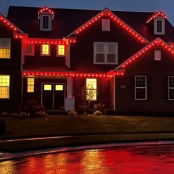Lumentex Lighting Solutions - Halloween, Valentines Day, Game Day - you decide what your house says about your family!